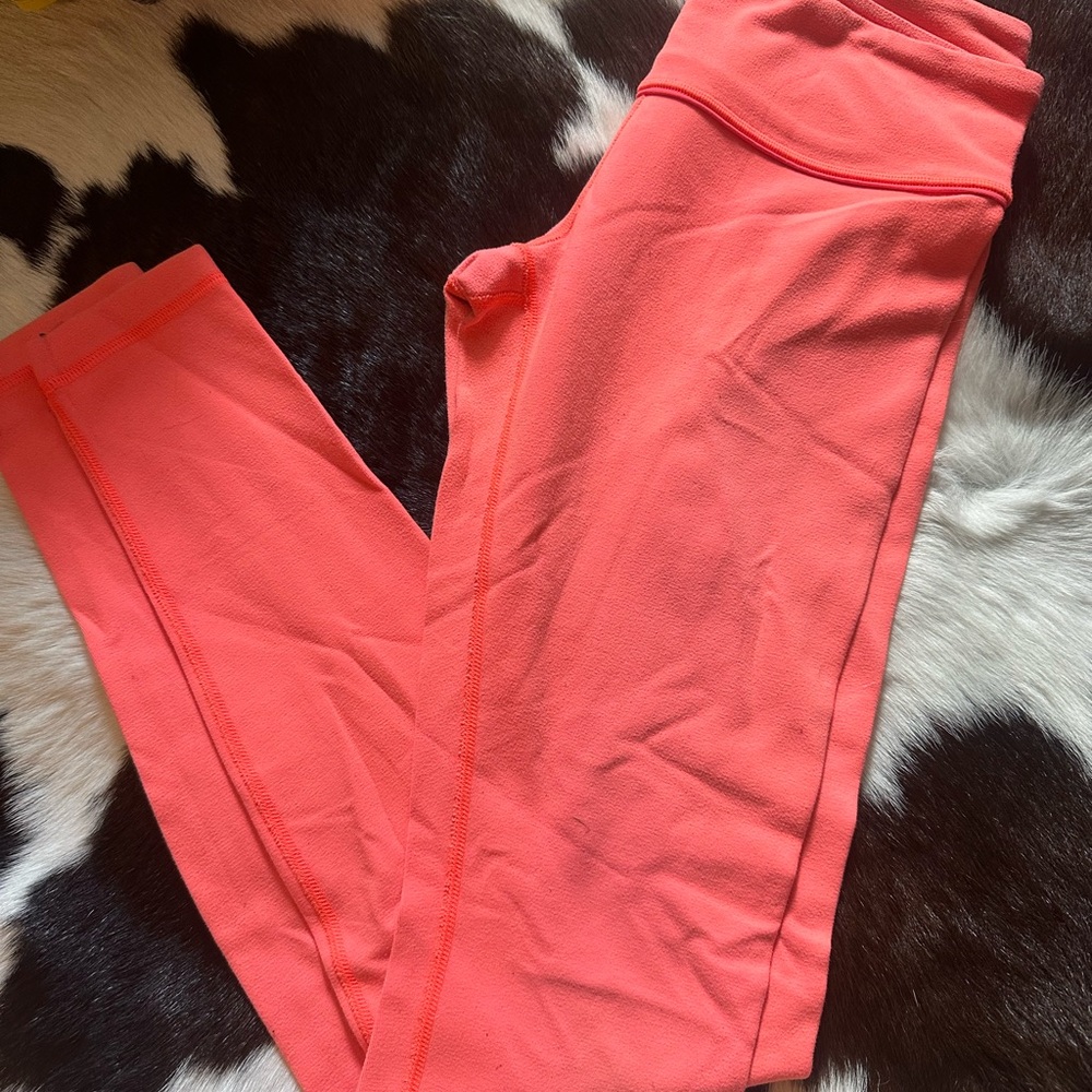 Size 6 coral Lululemon leggings